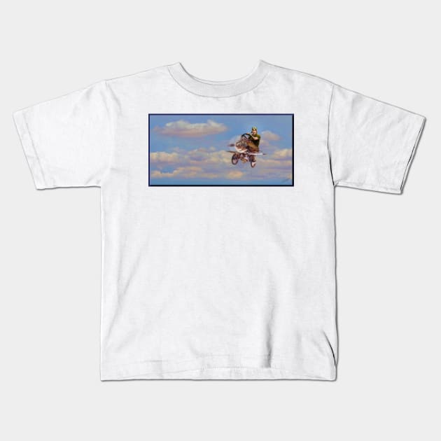 The 1942 Pedal Plane Kids T-Shirt by rgerhard